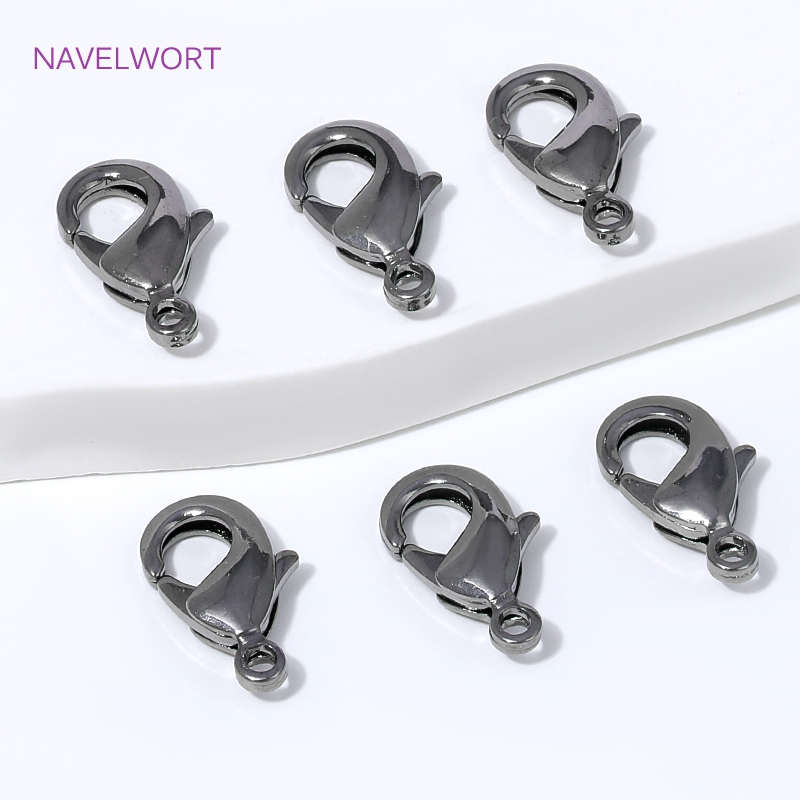 Jewelry Making Essentials - Black Plated Brass 12mm Lobster Clasp