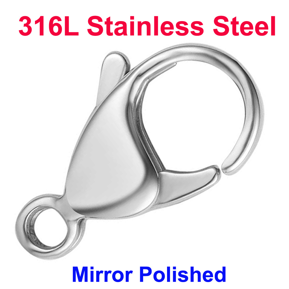 Jewelry Making School - 20/30/40 316L Stainless Steel Lobster Clasps