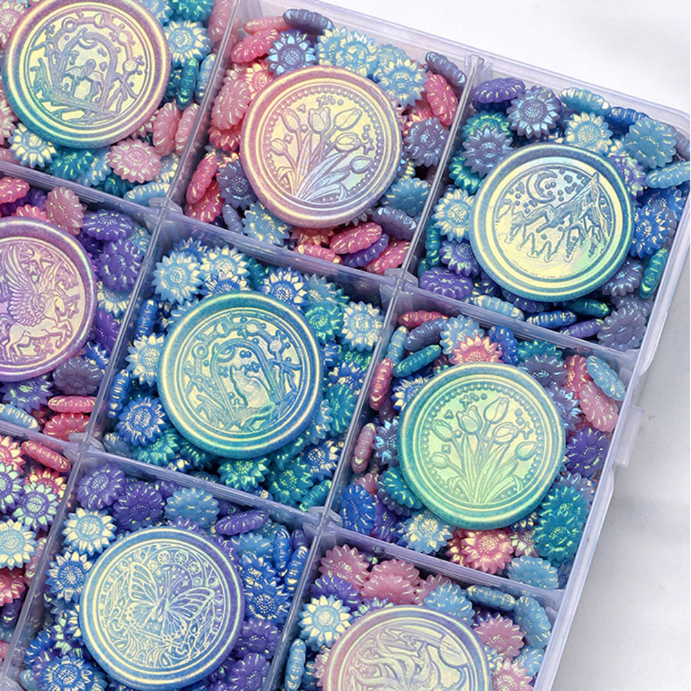 Jewelry Making Wax - 100pcs Mixed Color Glitter Dreamy Aurora