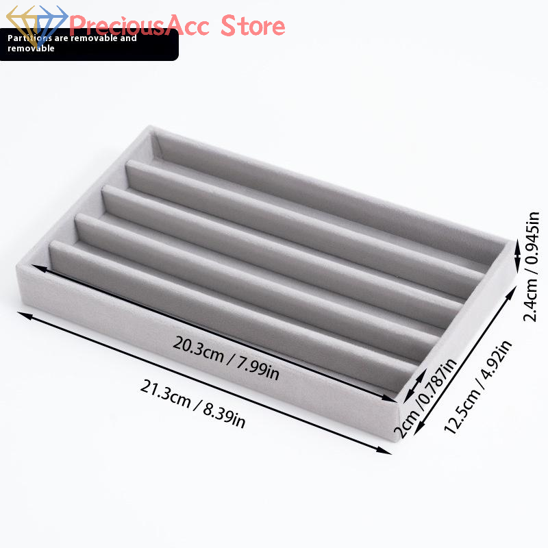 Jewelry Making Organizer - Velvet Jewelry Tray Display Case Portable