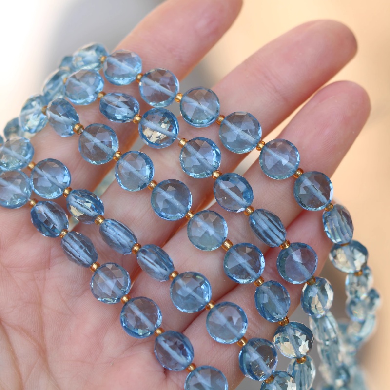 Jewelry Making In London - 5pieces loose beads London blue topaz