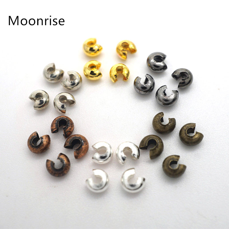 Jewelry Making Knots - 100Pcs 3mm Open Crimp Beads Covers