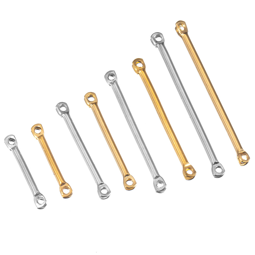 Jewelry Making Eye Pins - 20 Pieces 15-30mm Stainless Steel Flat