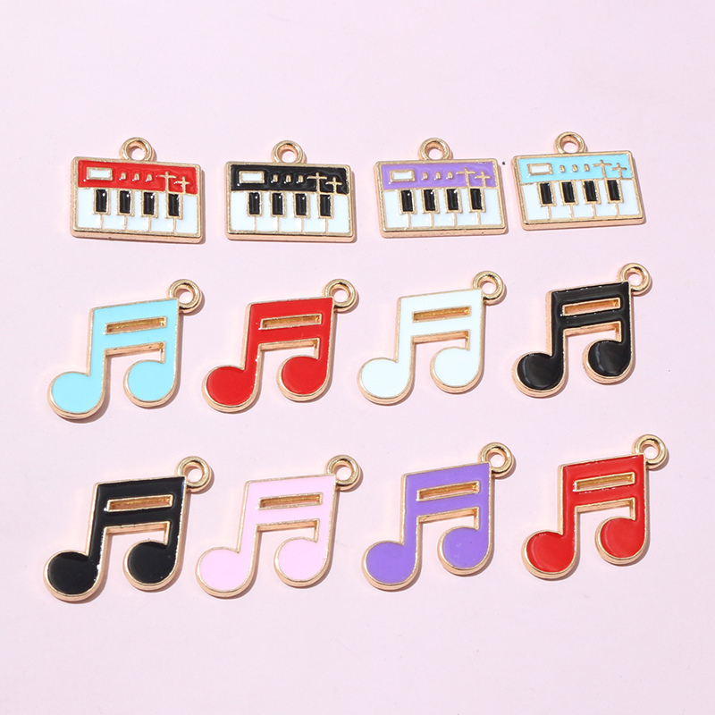 Jewelry Making Notes - 20pcs Musical Note Charms Pendant 20x18mm