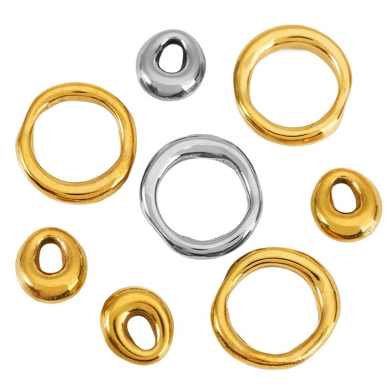 Jewelry Making Tools And Supplies - 5pcs Stainless Steel Vintage Alien Circle