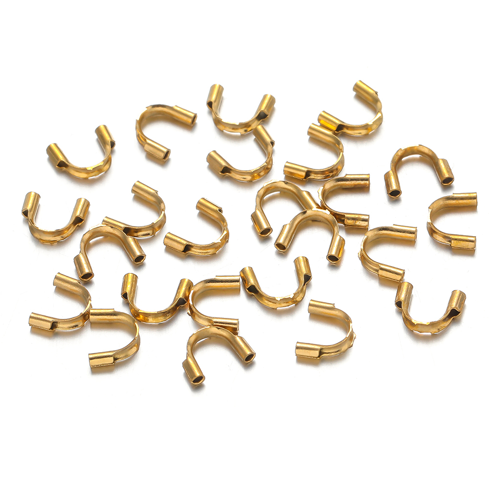 Jewelry Making Thread - 50pcs Gold Plated Stainless Steel U
