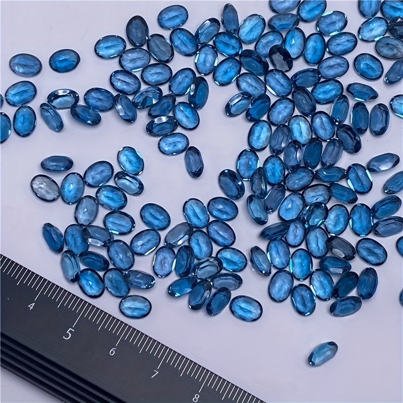 Jewelry Making In London - 1pc natural London blue topaz-oval shape