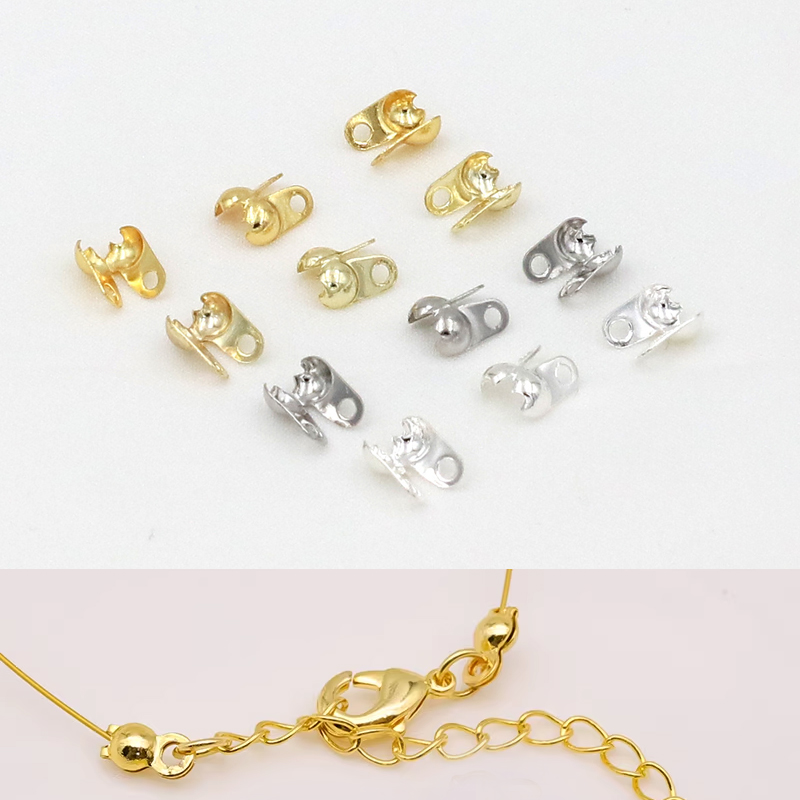 Jewelry Making Knots - 18K Gold Plated Calotte Bead Tips