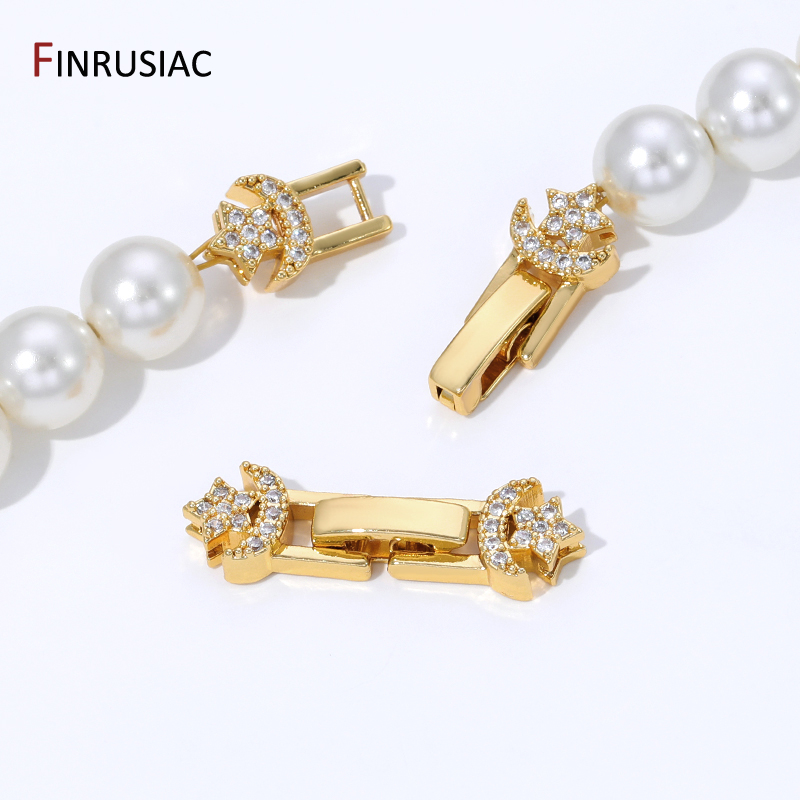 Jewelry Making Essentials - 18K Gold Plated Brass Pearl Clasp