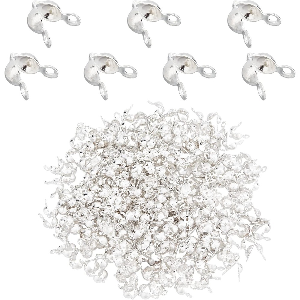 Jewelry Making Knots - 300pcs 3.5mm 304 Stainless Steel Clamshell
