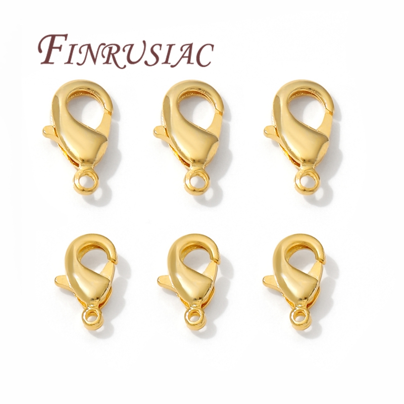 Jewelry Making School - 10mm 12mm 18K Gold Plated Lobster