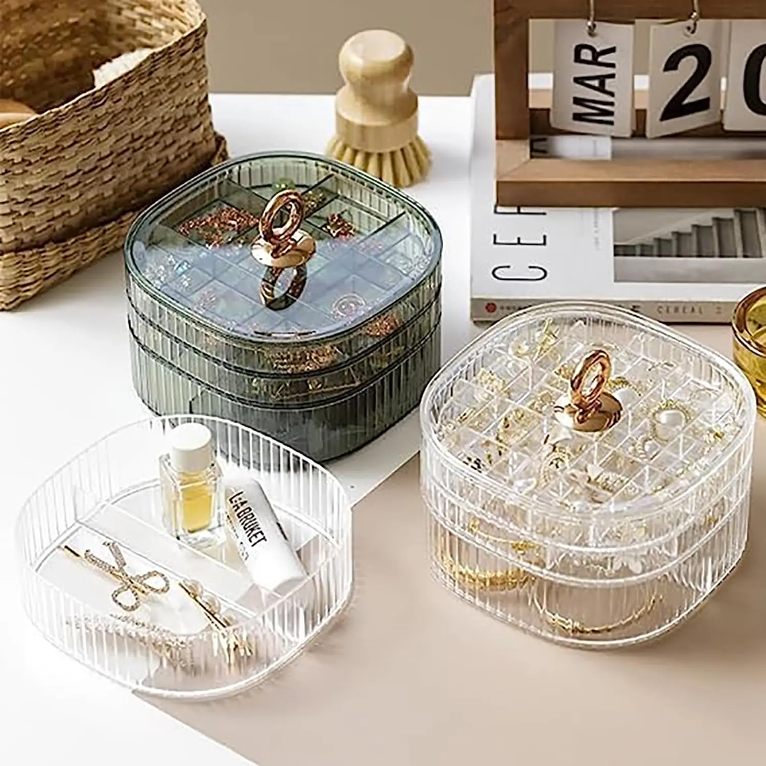 Jewelry Making Organizer - Jewelry Box, Jewelry Organizer with Handle,