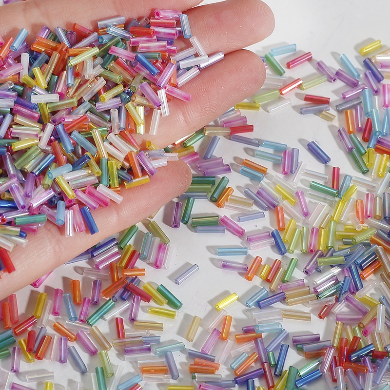 Seed Bead Tube - 2x7mm 600pcs/lot Rice Shaped Crystal Beads