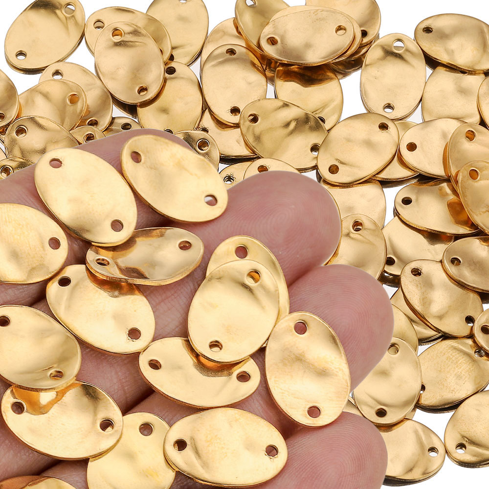 Jewelry Making Tools And Supplies - 20pcs 15/20/25MM Stainless Steel Double Hole