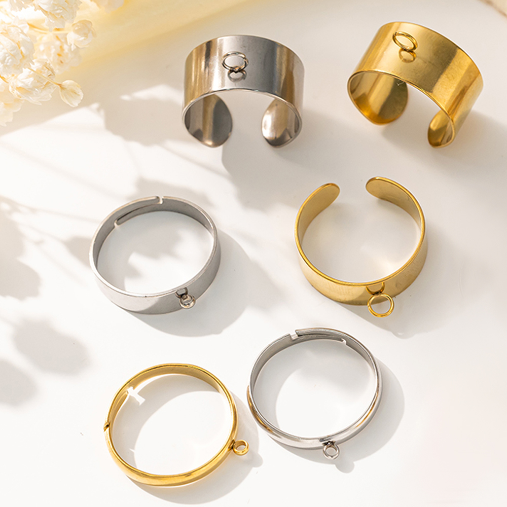 Jewelry Making For Adults - 5pcs/Lot Stainless Steel Gold Color Open