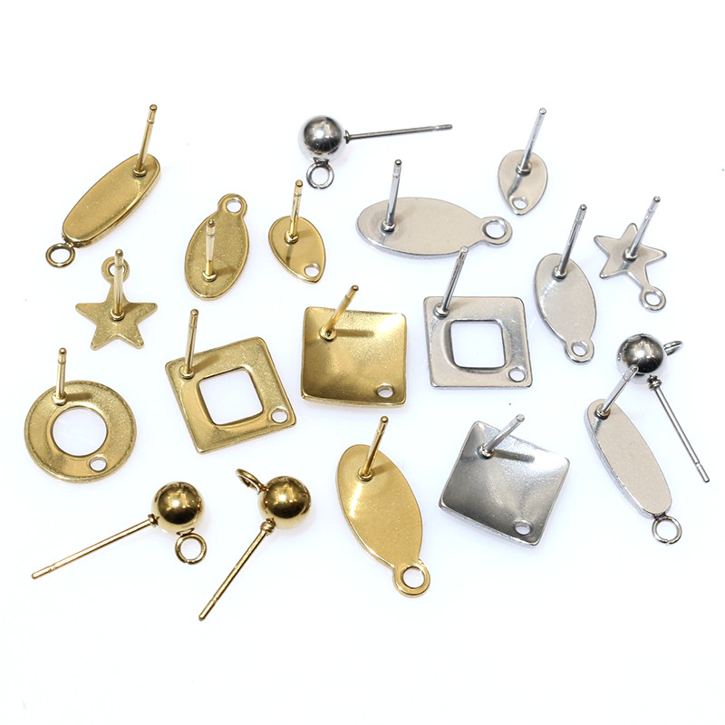 Jewelry Making Essentials - 20pcs Stainless Steel Craft Earring Studs