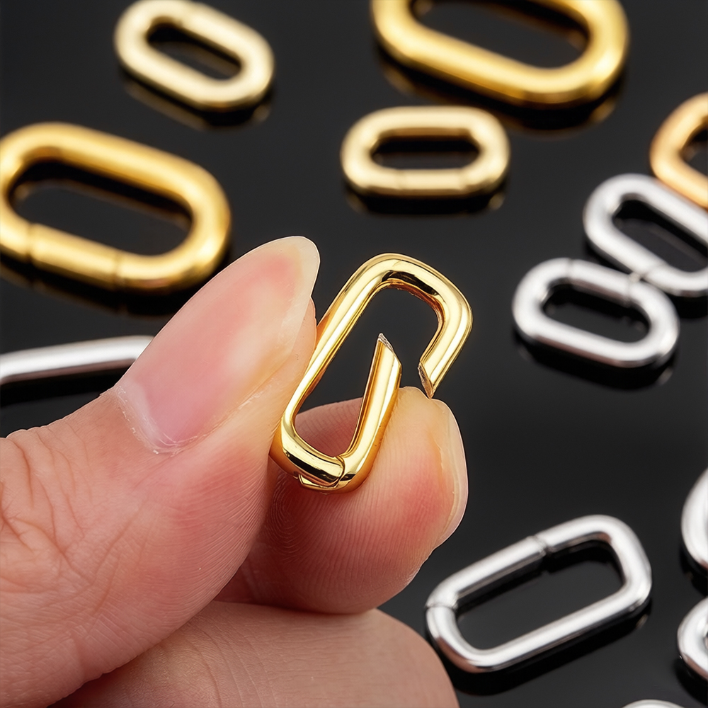 Jewelry Making School - 2pcs 18K Gold Plated Filled Oval