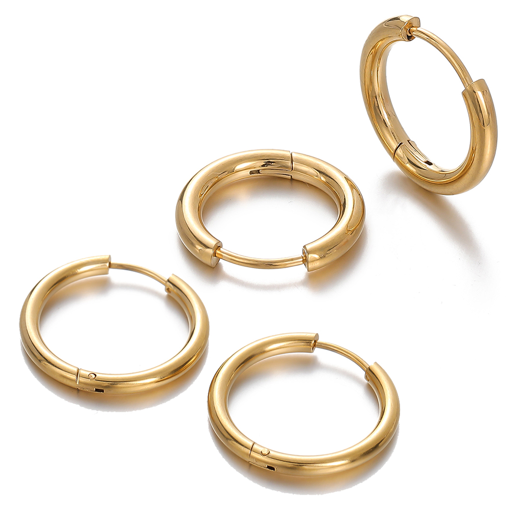 Jewelry Making For Adults - 2 pcs 8/10/12/14/16/18mm Stainless Steel Hoop