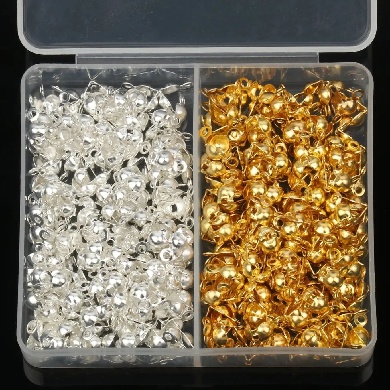 Jewelry Making Knots - 300Pcs/Lot 4x8mm Stainless Steel Clamshell Pressed