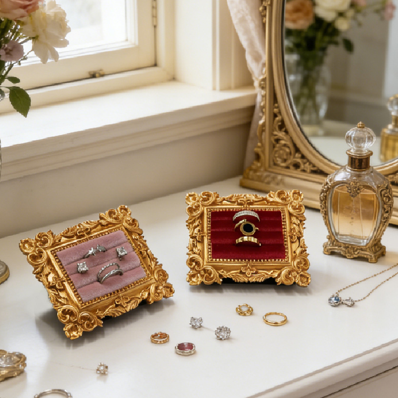 Vintage Picture Frame Ring Dis - Jewelry Making Organizer 评论和价格