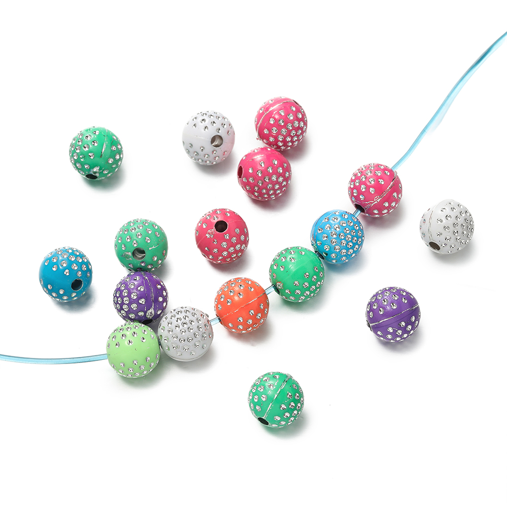 50/100Pcs 8/10mm Round mixed C - Crystal Bead Mix 评论和价格
