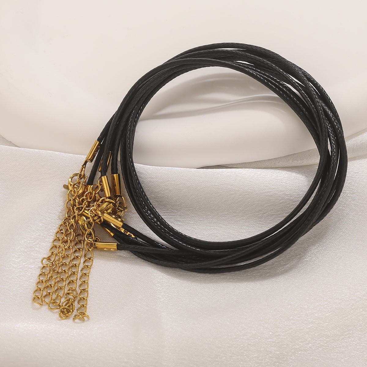 5pcs Leather Cord Necklace Wit - Jewelry Making Wax 评论和价格