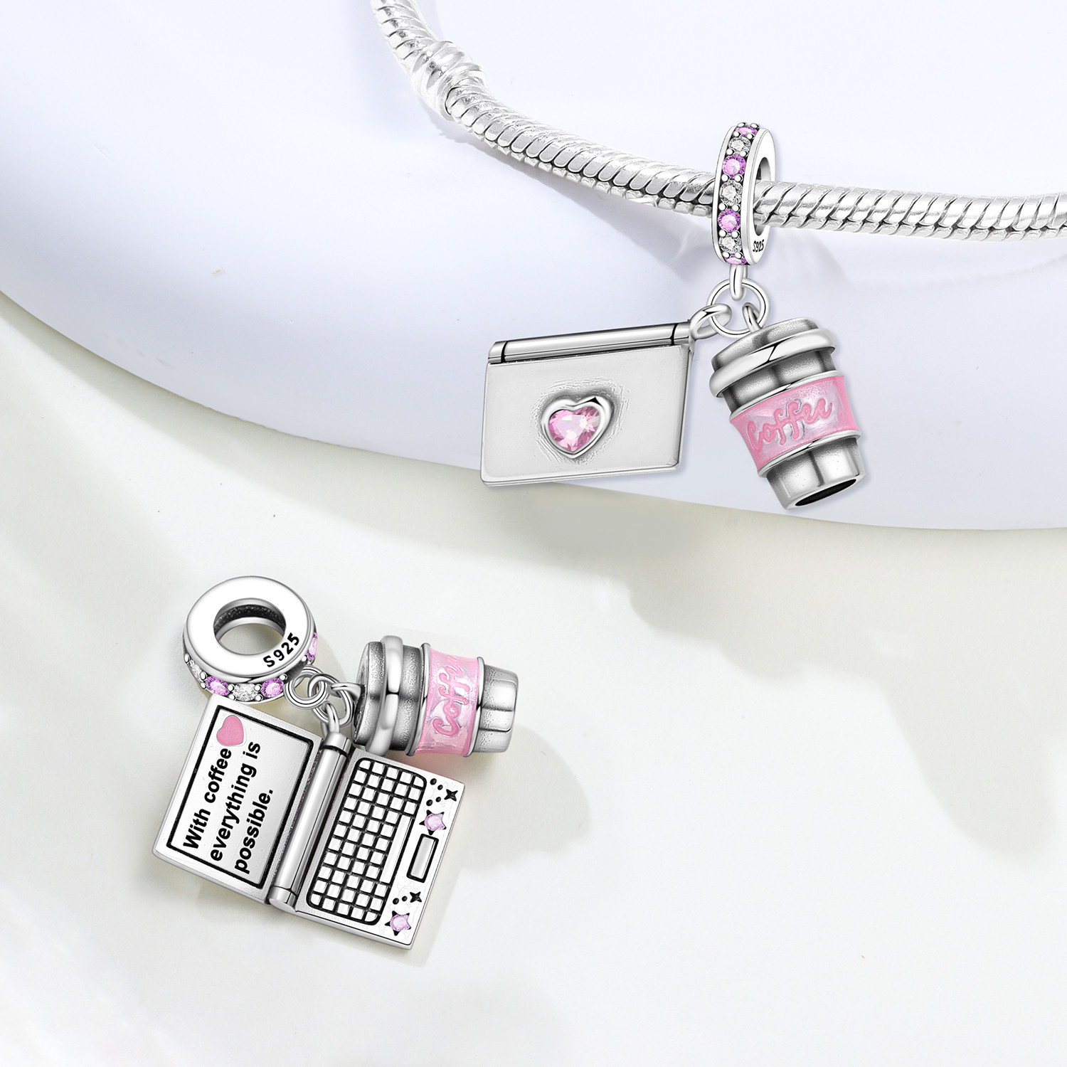 MISEFF S925 Sterling Silver C - Jewelry Making Notes 评论和价格