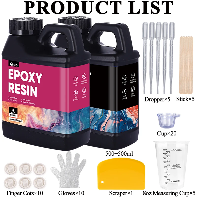 500ml 1000ml Easy Mixing Epoxy - Crystal Bead Mix 评论和价格