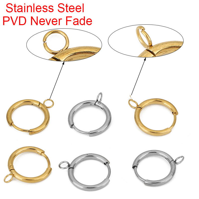 10pcs PVD Never Fade Earrings  - Jewelry Making Essentials 评论和价格