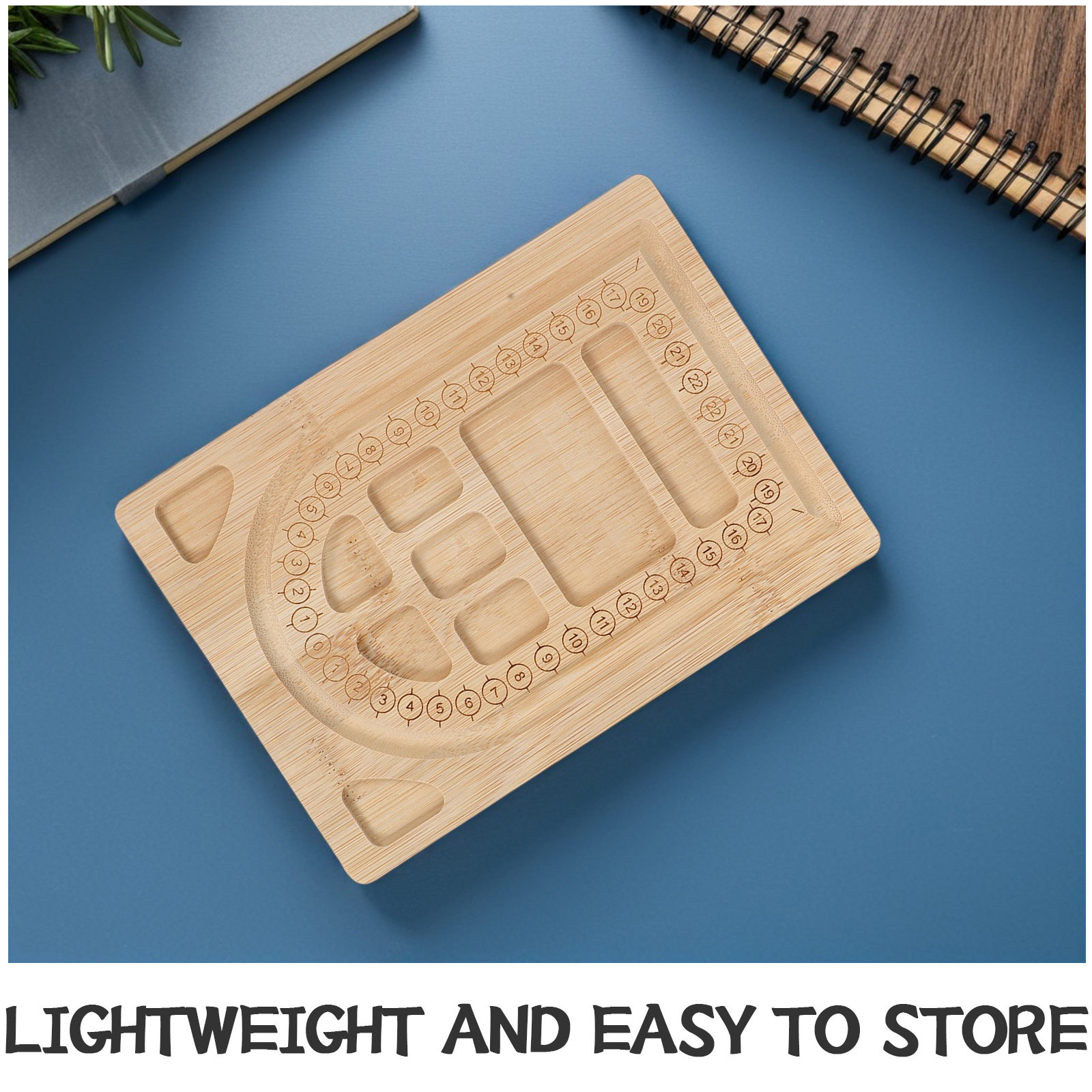 2Pcs Bamboo Beading Board Tray - Jewelry Making Organizer 评论和价格