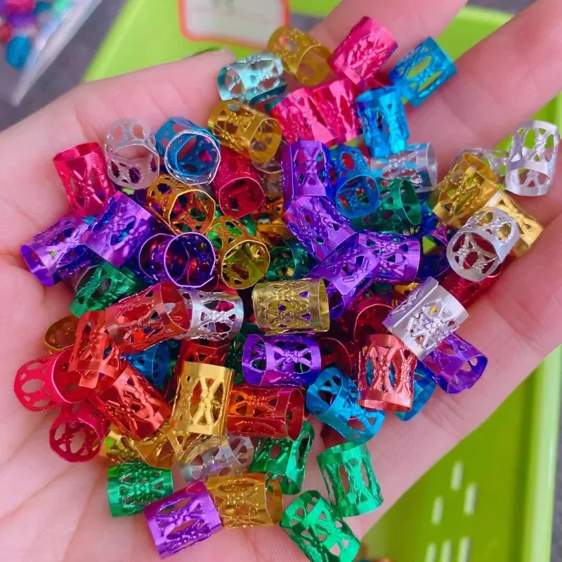 500pcs Gold Silver Dreadlock H - Jewelry Making For Adults 评论和价格