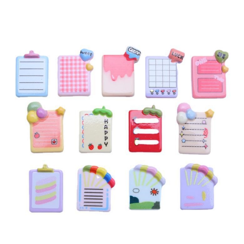 10pcs Cute Stationery Resin No - Jewelry Making Notes 评论和价格