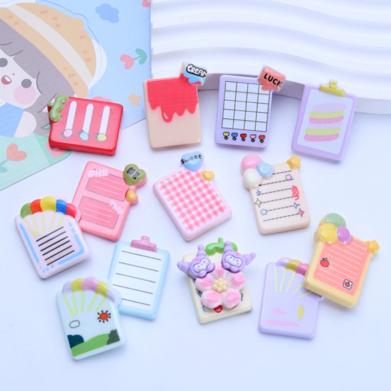 10pcs Cute Stationery Resin No - Jewelry Making Notes 评论和价格