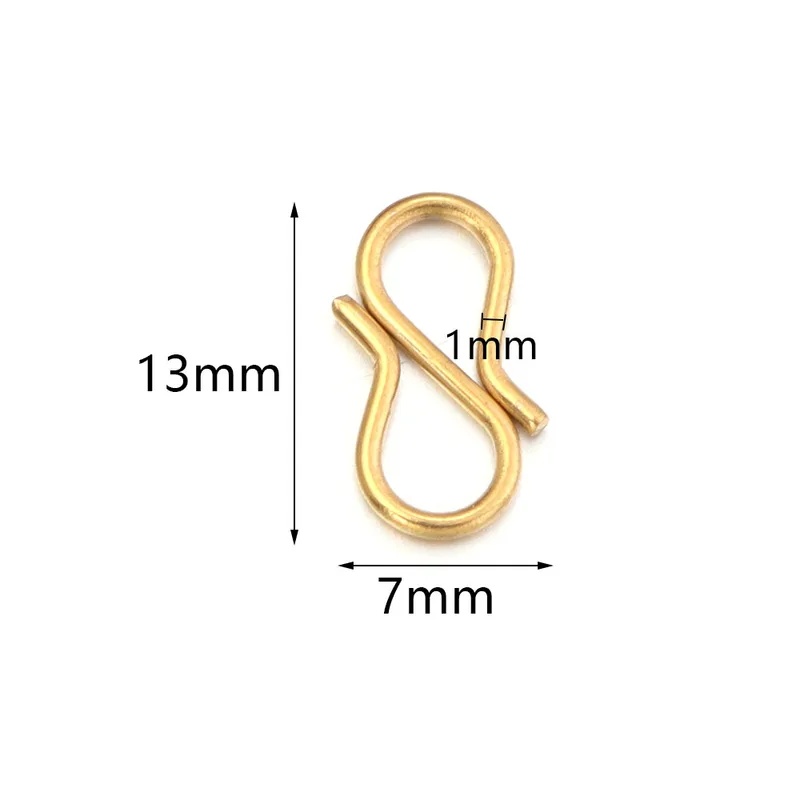 30pcs Stainless Steel S Shape  - Jewelry Making School 评论和价格