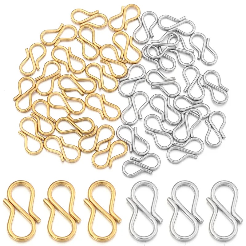 30pcs Stainless Steel S Shape  - Jewelry Making School 评论和价格