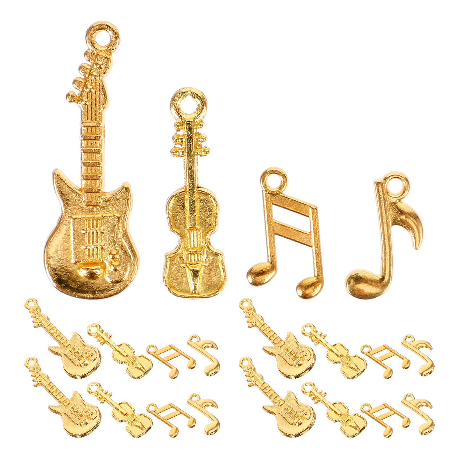 1Set Music Note Guitar Pendant - Jewelry Making Notes 评论和价格