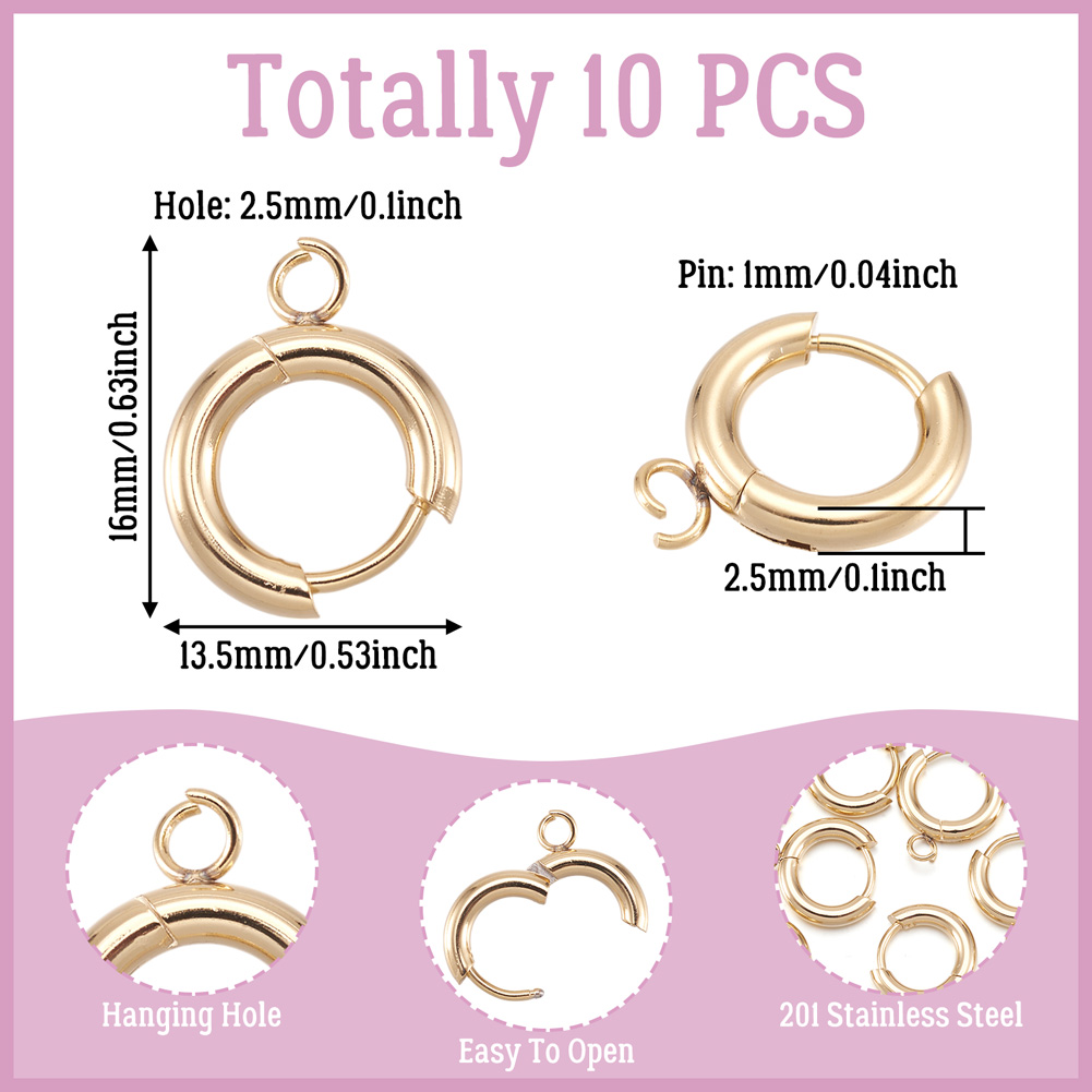 10pcs 201 Stainless Steel Hugg - Jewelry Making Knots 评论和价格