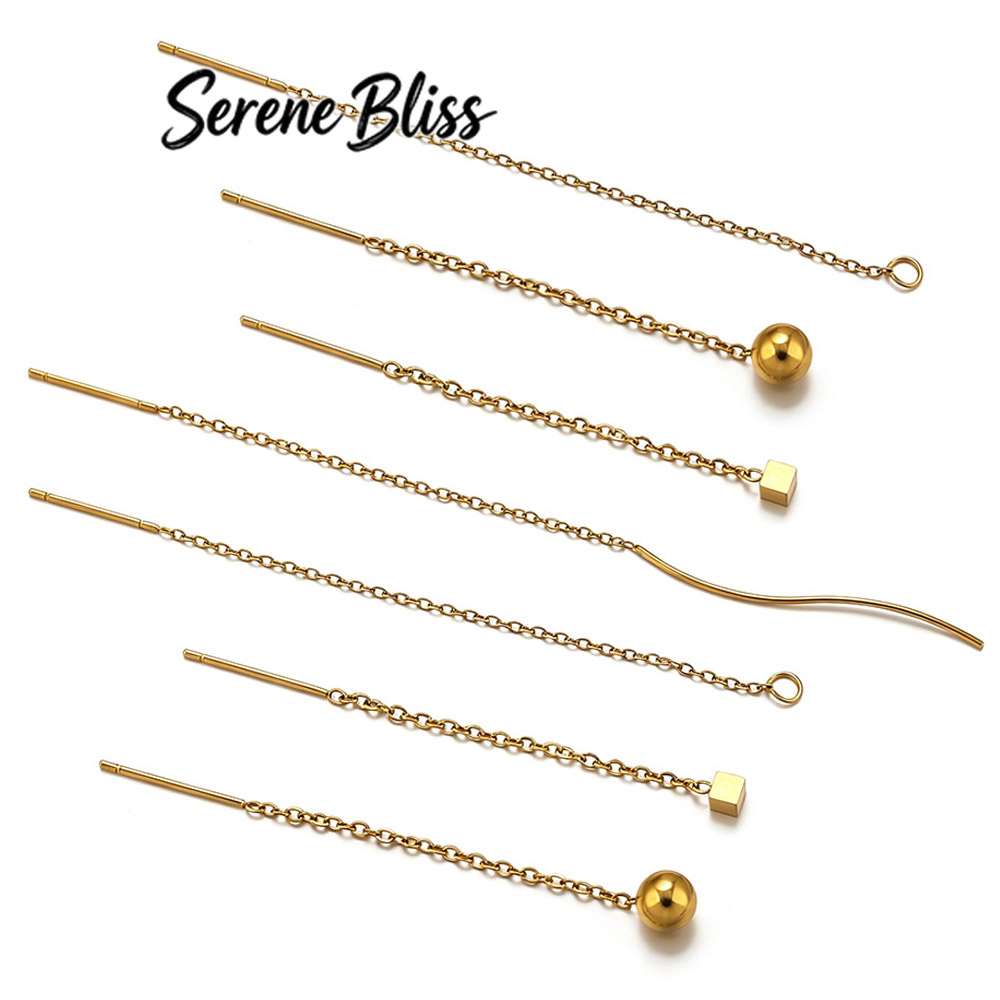 10pcs Stainless Steel Long Ear - Jewelry Making Thread 评论和价格
