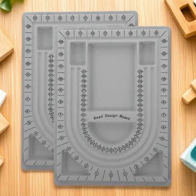 2Pcs Bead Design Boards Neckla - Jewelry Making Organizer 评论和价格