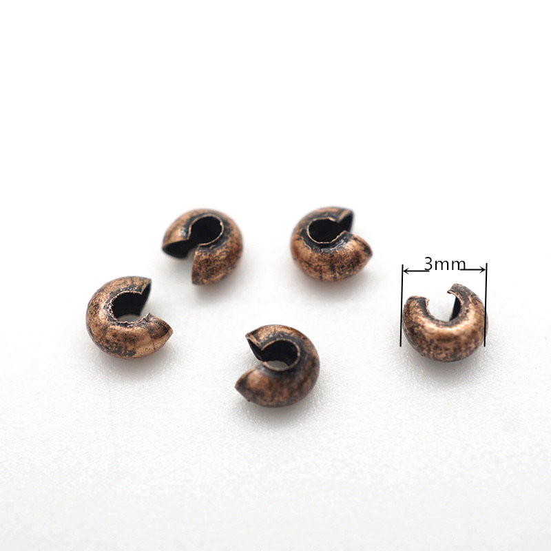 100Pcs 3mm Open Crimp Beads Co - Jewelry Making Knots 评论和价格