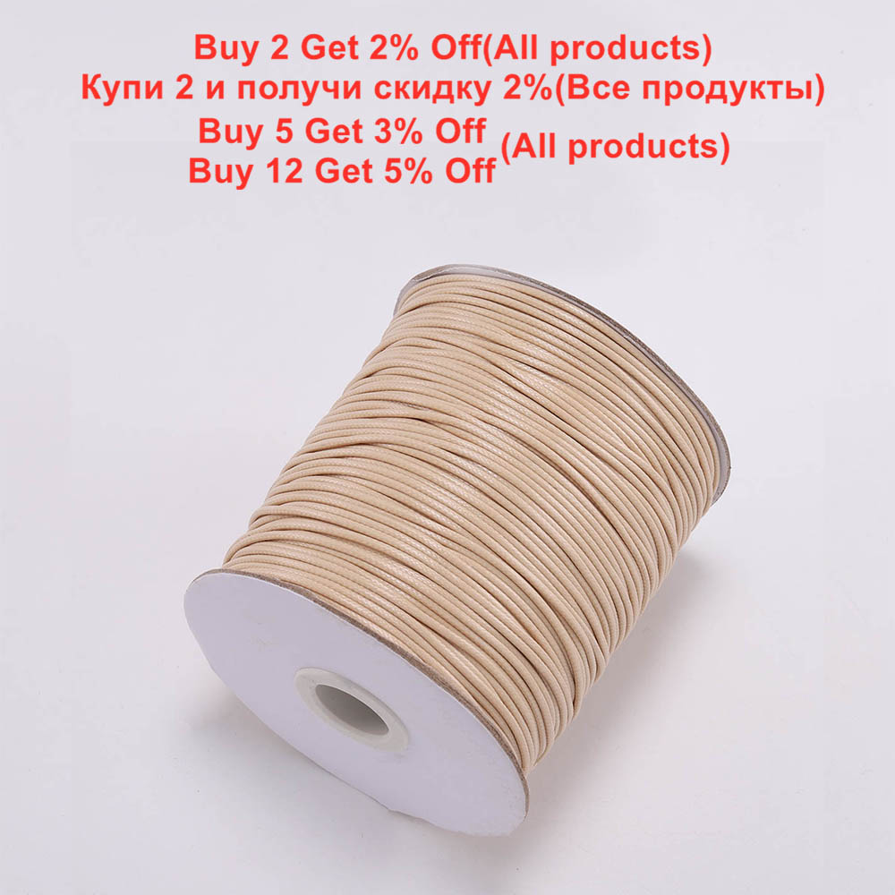 10M/Lot 0.5-2.5mm Leather Line - Jewelry Making Wax 评论和价格