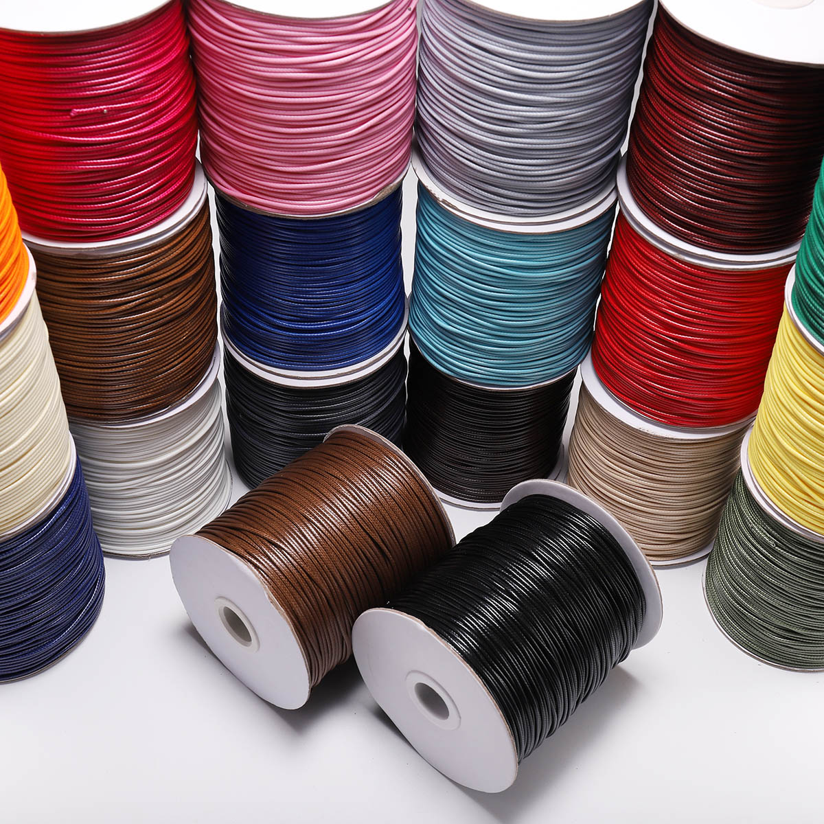 10M/Lot 0.5-2.5mm Leather Line - Jewelry Making Wax 评论和价格