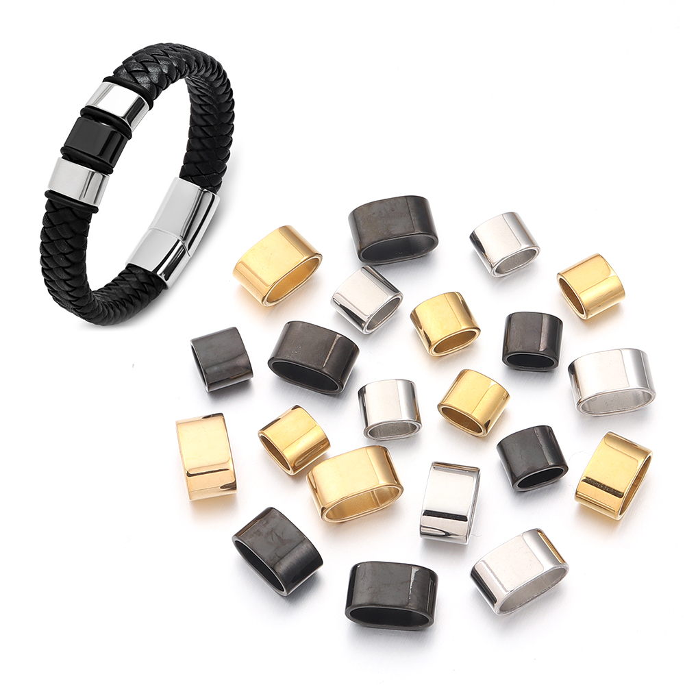 6pcs Flat Stainless Steel Tube - Jewelry Making School 评论和价格