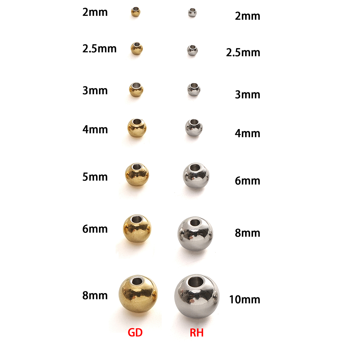 2-8mm Stainless Steel Beads fo - Seed Bead Tube 评论和价格