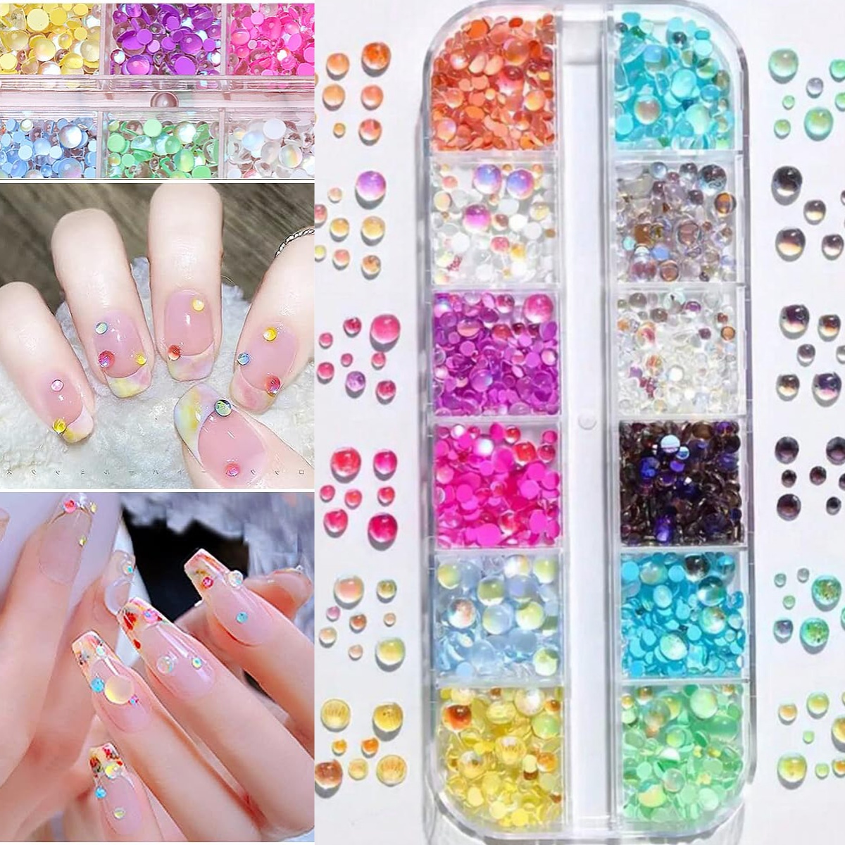 1Box Candy Color Mixed Size Me - Crystal Bead Mix 评论和价格