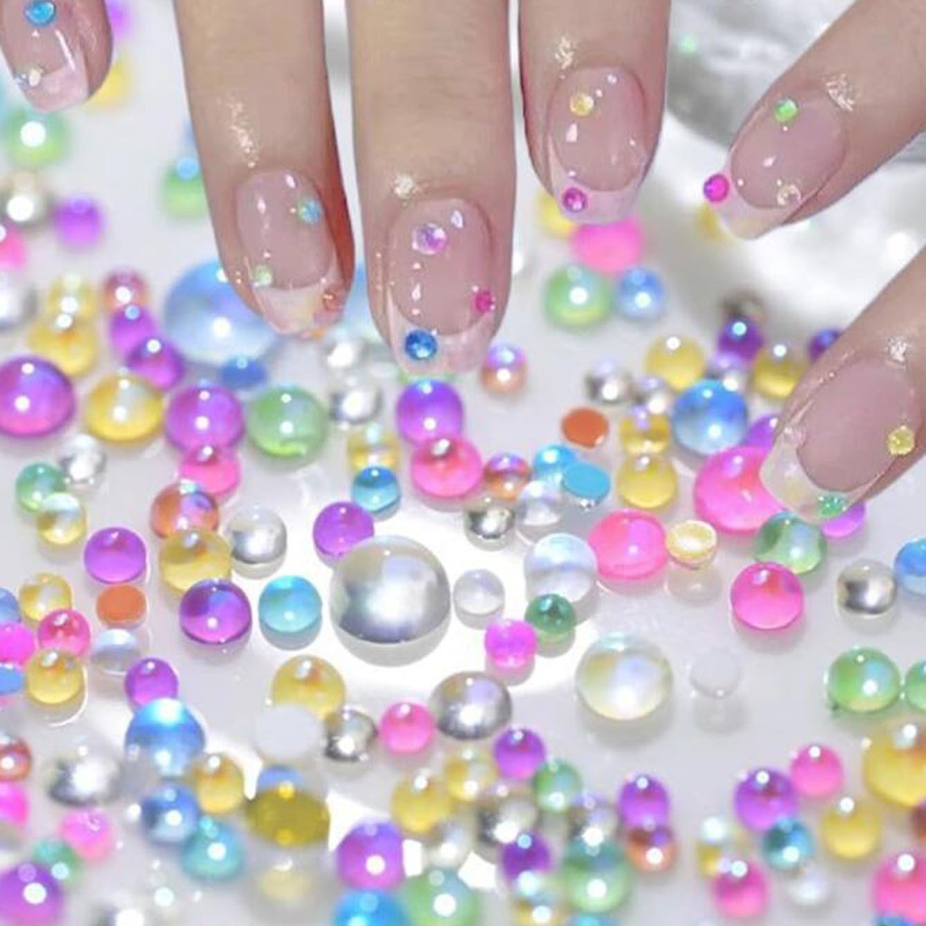 1Box Candy Color Mixed Size Me - Crystal Bead Mix 评论和价格