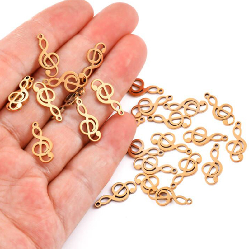 10pcs Charms Musical Note Stai - Jewelry Making Notes 评论和价格