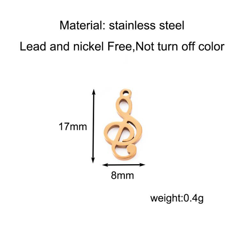 10pcs Charms Musical Note Stai - Jewelry Making Notes 评论和价格