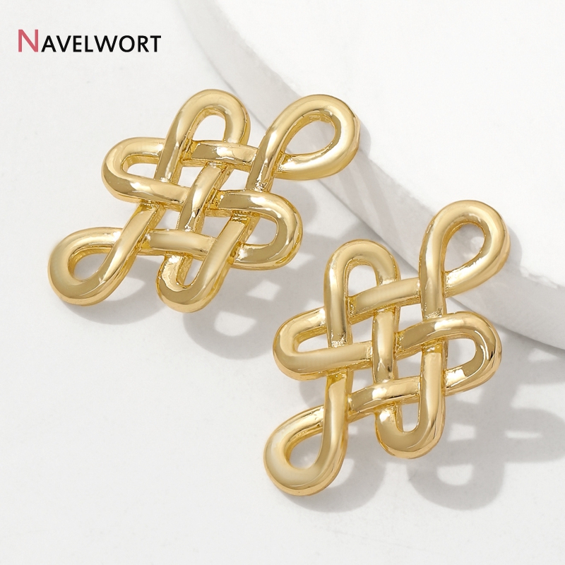 18K Gold Plated Brass Metal Ch - Jewelry Making Knots 评论和价格