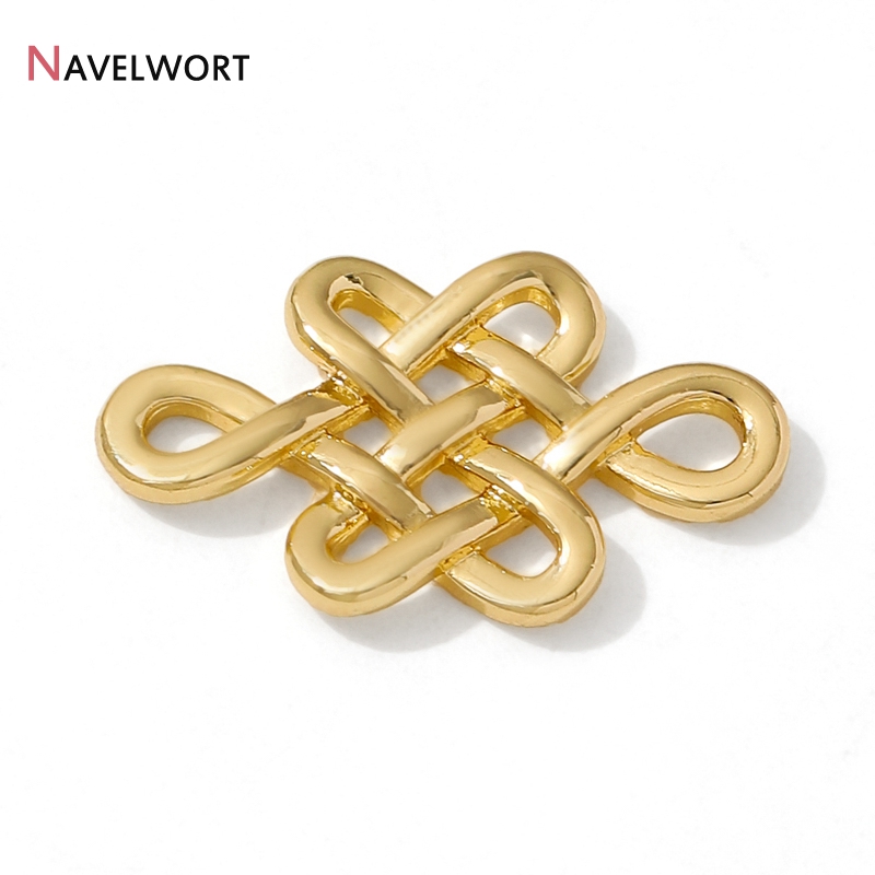 18K Gold Plated Brass Metal Ch - Jewelry Making Knots 评论和价格